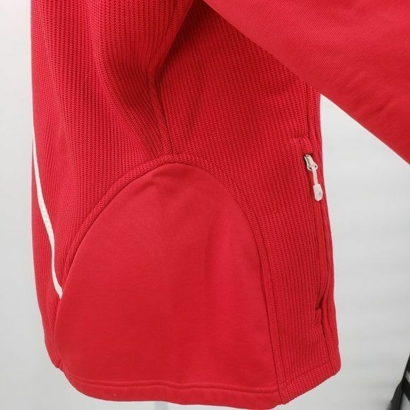 Spyder Womens Stryke Red Full Zip Fleece Jacket Layering Ski Snowboard Size XL - Picture 7 of 12